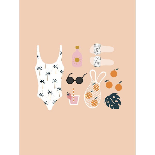 One Day Vacay MultiColor 21x30 cm