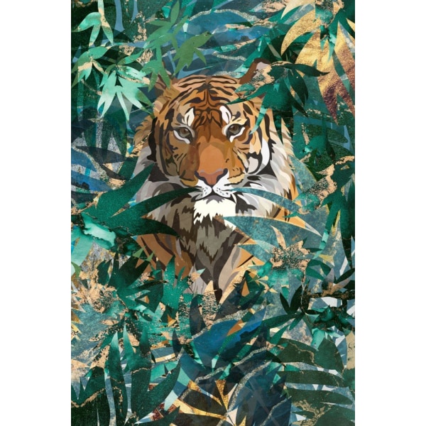 Tiger In The Jungle 2 MultiColor 50x70 cm