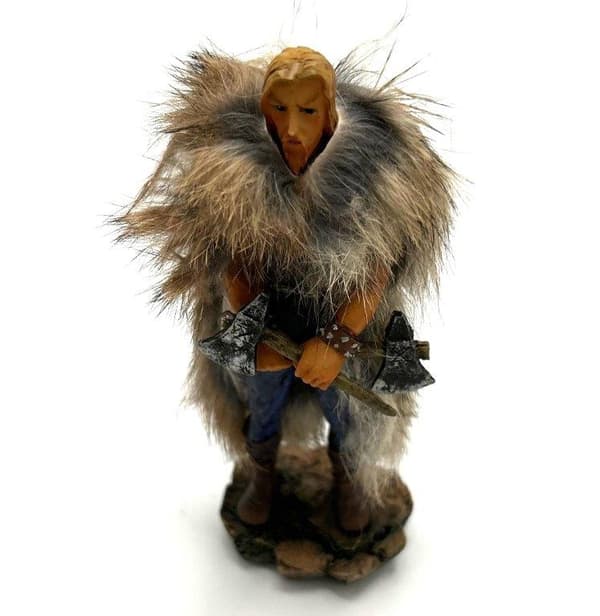 Viking Kriger med økser Pels kledd
