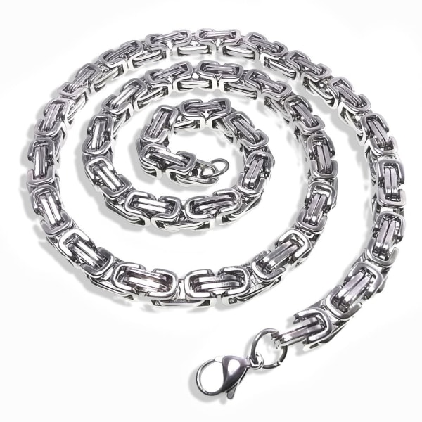 Bracelet chain Silver 5mm*23cm