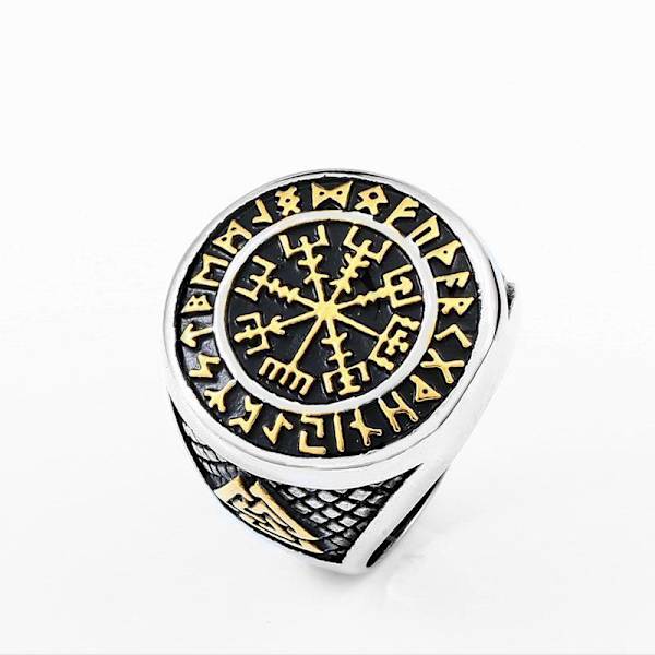 Ring - Norse Mythology - Vegvisir #11