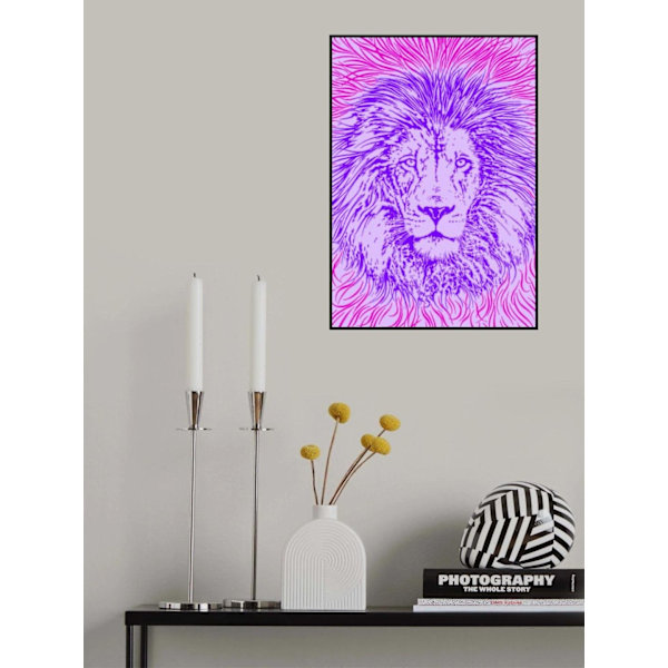 Lion Portrait N King Of The Beasts MultiColor 70x100 cm