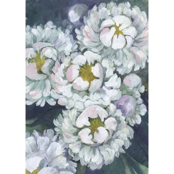 Willoh Painterly Peonies MultiColor 70x100 cm