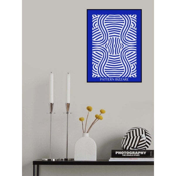 Blue Pattern Bizarre 2 MultiColor 30x40 cm