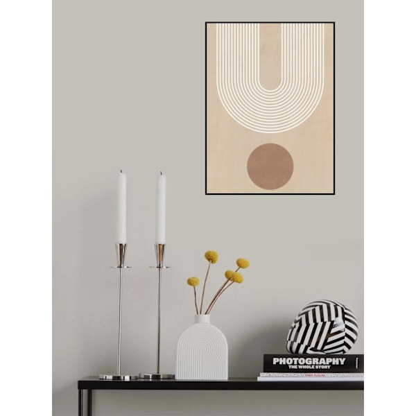 Beige Arc Poster No.3 MultiColor 50x70 cm