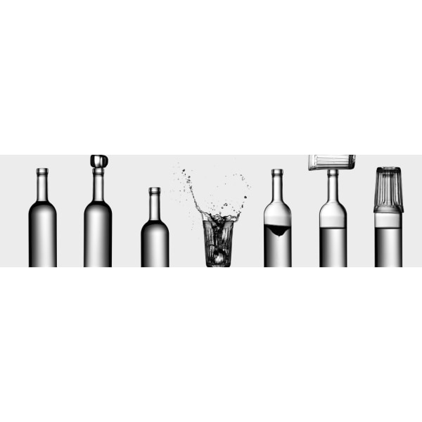 Bottles Game MultiColor 50x70 cm
