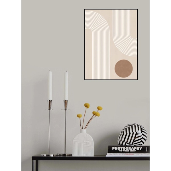 Beige Arc Poster No.1 MultiColor 21x30 cm
