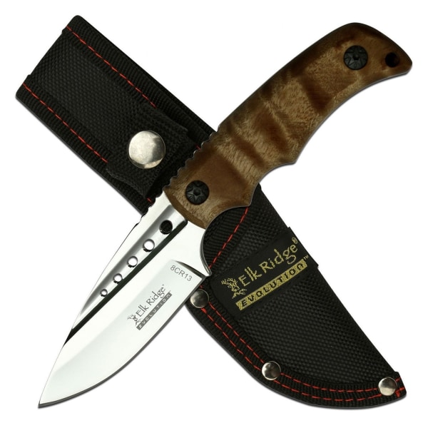 Elk Ridge Evolution - ERE-FIX022 - Full tang hunting knife Brun