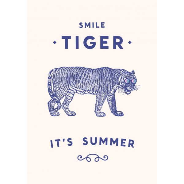 Smile Tiger MultiColor 21x30 cm