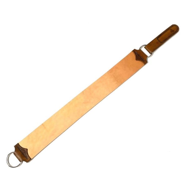 Håndlavet strigel / rem af svensk læder fra Tärnsjö Light brown one size