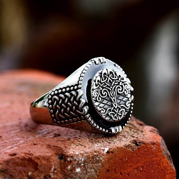 Ring - Norse Mythology - Heel ring with Yggdrasil #12