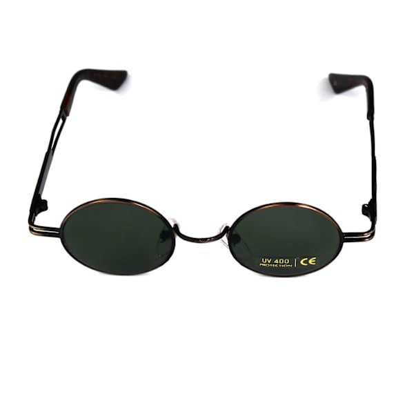Sunglasses Round brass with pattern
