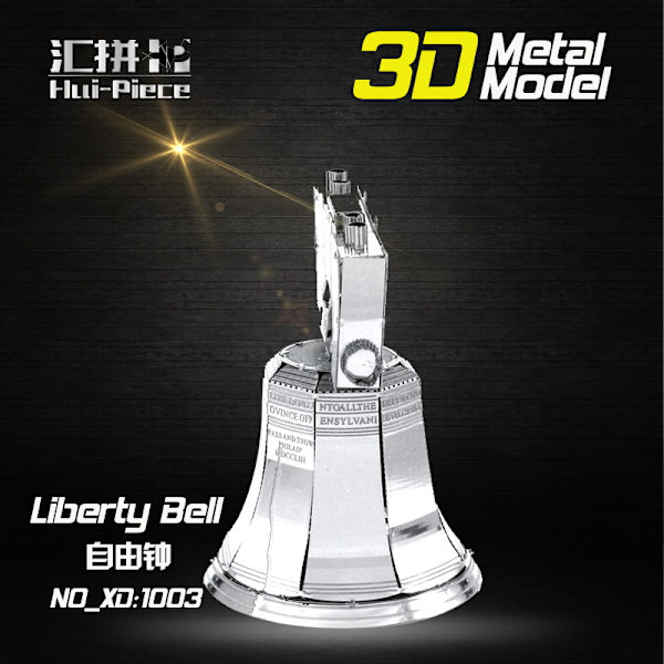 3D Pussel Metall - Berömda Byggnader - Liberty Bell