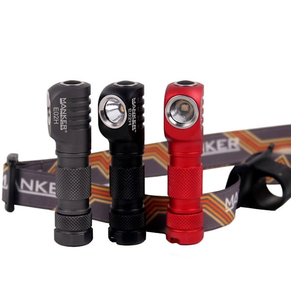 Manker E02H E02H NW (NICHIA) Black NW svart