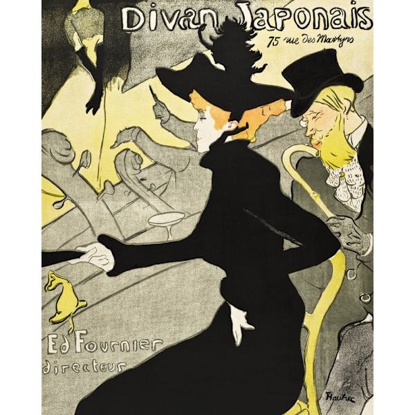 Divan Japonais (noin 1892n1893) MultiColor 21x30 cm