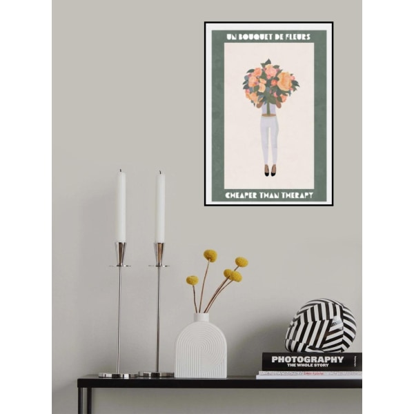 Flowers Girl Therapy MultiColor 50x70 cm