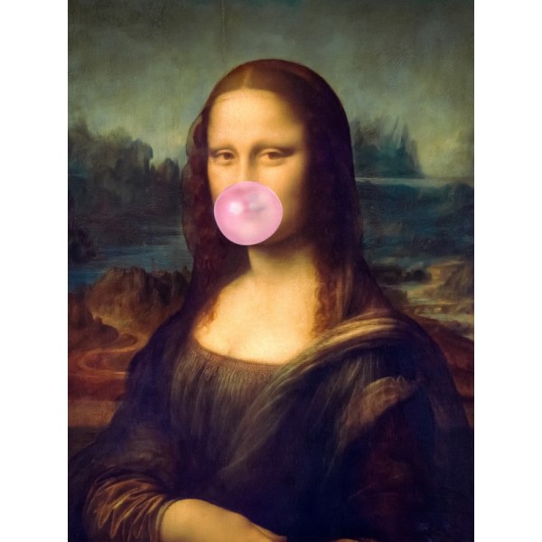 Mona Lisa Bubble Gum MultiColor 70x100 cm