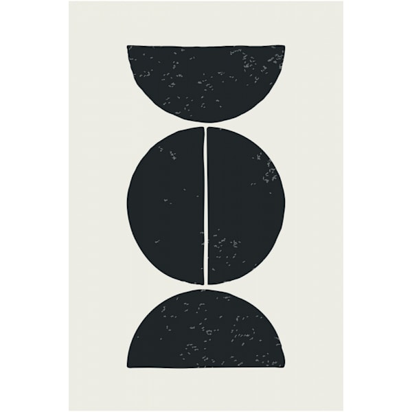 Minimal Circles 4 MultiColor 70x100 cm