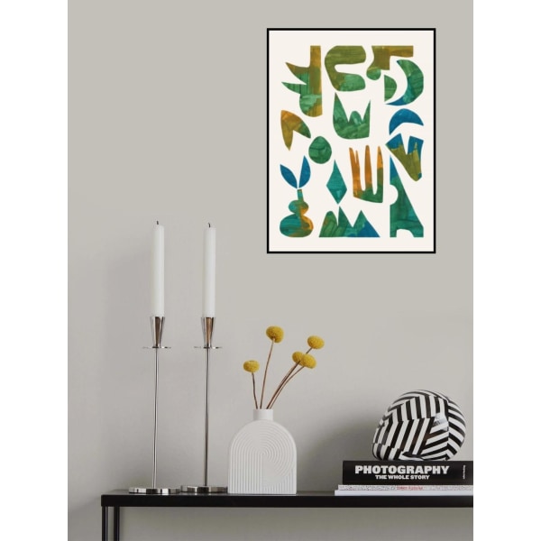 Jorden i stykker MultiColor 50x70 cm