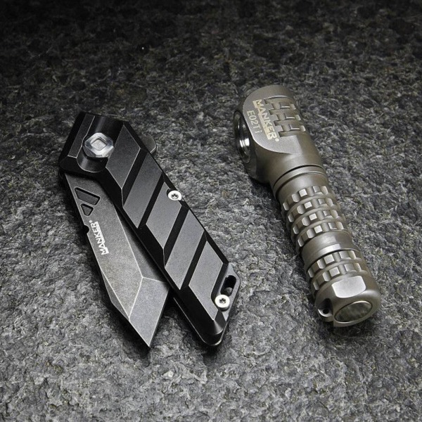 Manker Saber Folding Knife M390 Titanium