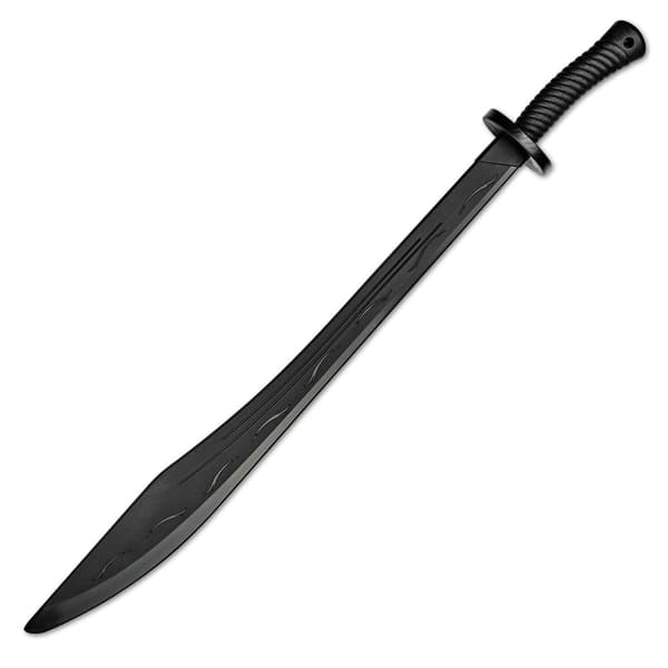 Training sword E474-PP in black polypropylene – approx. 95 cm, spiral handle Black