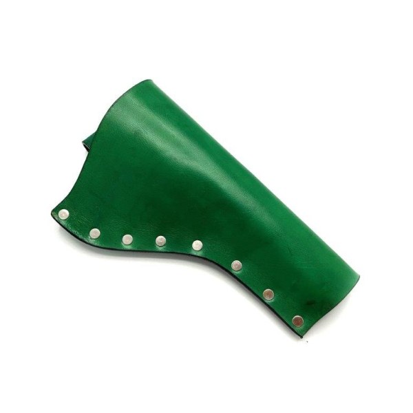 JJ Custom Works - Colt .45 Peacemaker Holster - Right - 4.75" - Green - Plain - Nickel Studs Right side - 4,75"