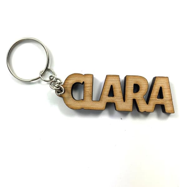 Wooden key ring - Clara Brown