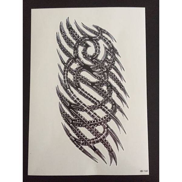 Tillfällig Tatuering 21 x 15cm - tribal