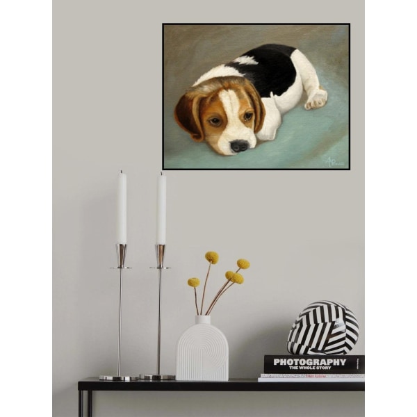 Cute Beagle MultiColor 21x30 cm