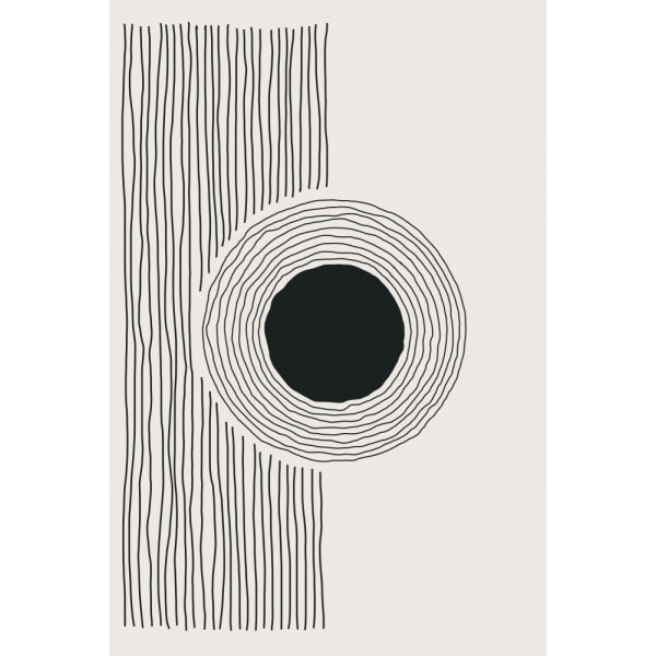 Minimal Circle MultiColor 70x100 cm