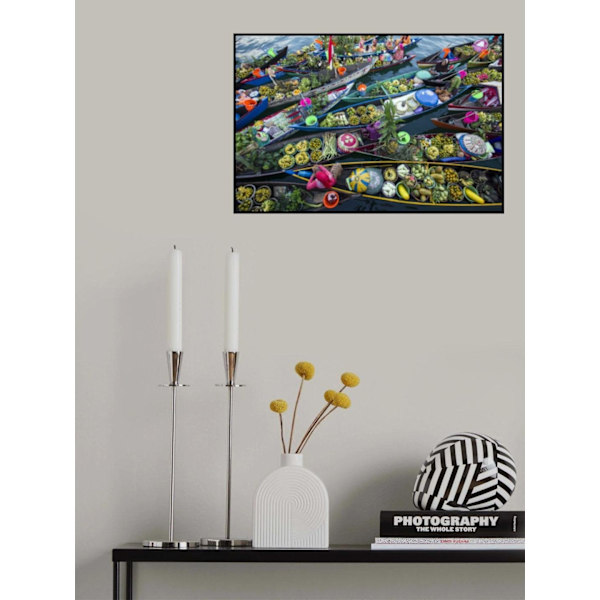 Banjarmasin kelluva tori MultiColor 50x70 cm