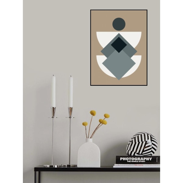 Mid Century In Greys MultiColor 21x30 cm