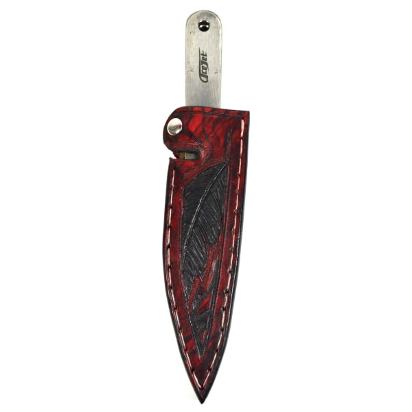 handmade knife sheet for 3 pcs throwing knives model apache from acejet Brown