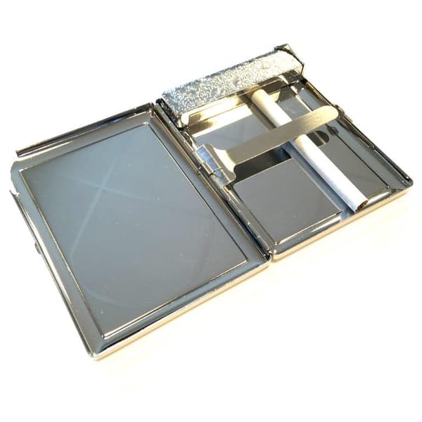 Cigarette case with built-in lighter – holds 10 cigarettes