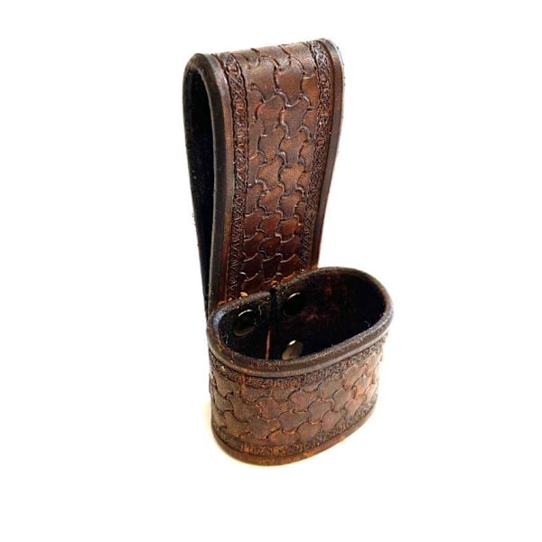 Handmade beltholder for axes and tools - swedish premium leather product Brown