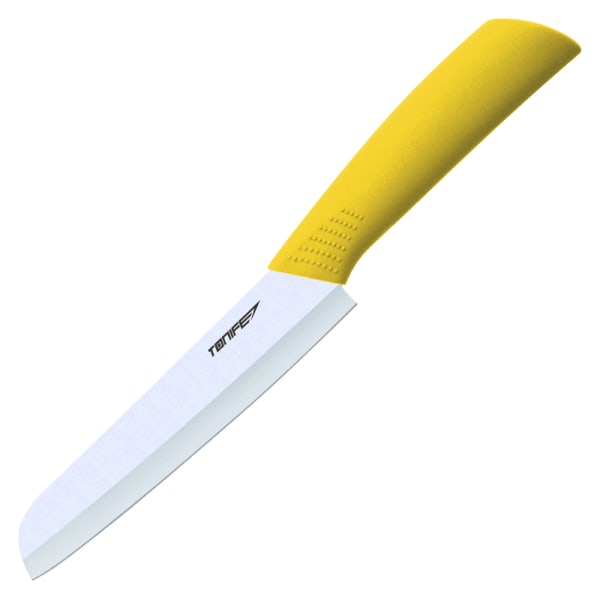 Tonife Zirconia keramisk kjøkkenkniv - 6" brødkniv Yellow