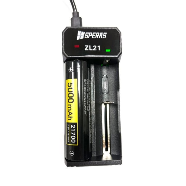 ZL21 Type-C batteri laddare Svart