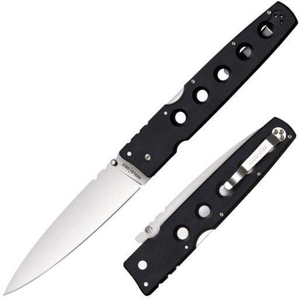 Cold Steel - 11G6 - Hold Out 6" Plain Edge BLK S35VN - Fällkniv Svart