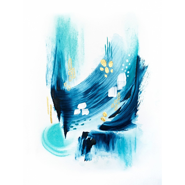 Trident Seas 2 MultiColor 70x100 cm