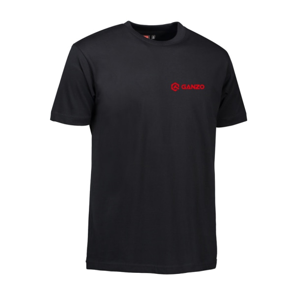 Official Ganzo T-shirt Black with red print - LARGE Black L