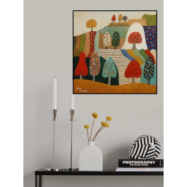 A Plot With No Edges MultiColor 50x70 cm