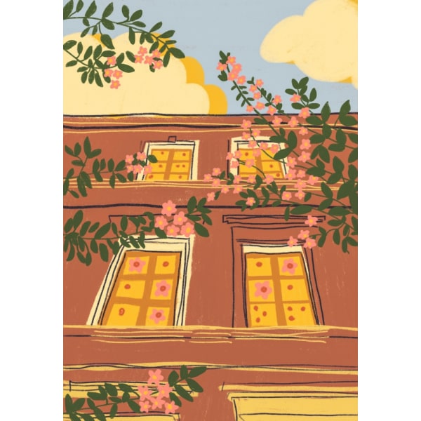 Spring House MultiColor 21x30 cm