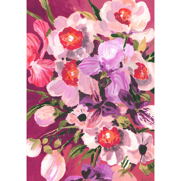 Pink Orchids MultiColor 30x40 cm