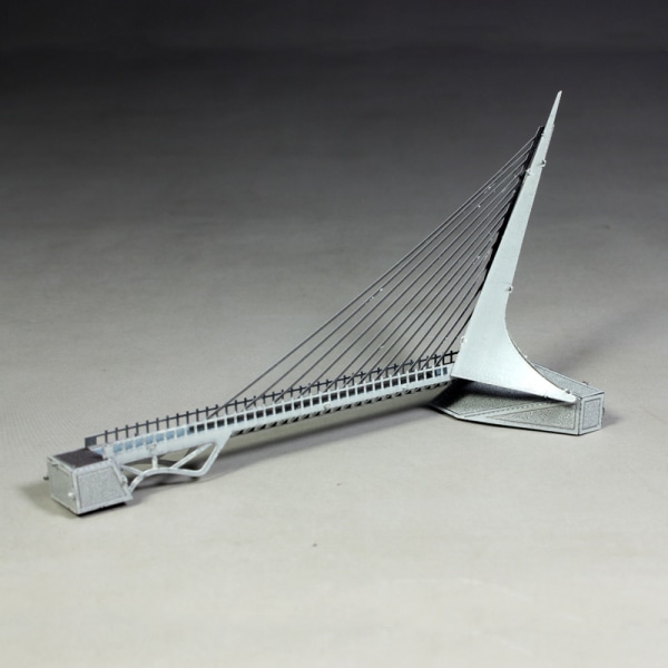 3D Pussel Metall - Berörmda byggnader - sundial bridge - färg