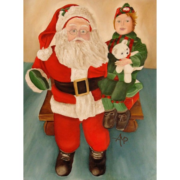 Spør Santa MultiColor 30x40 cm