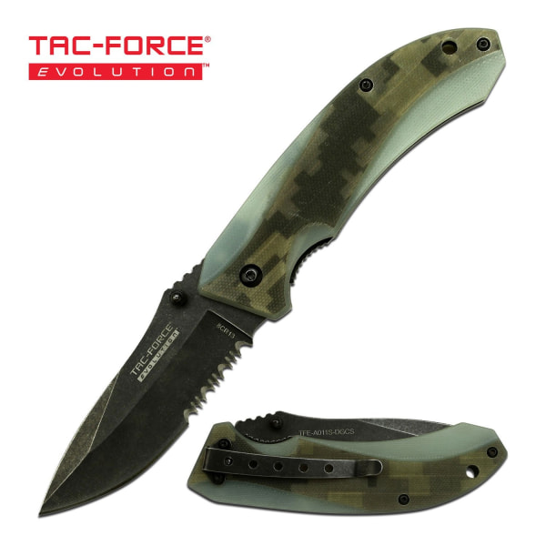 TAC-FORCE - EVOLUTION - TFE-A011S-DG  - ASSISTED FOLDING KNIFE Grön