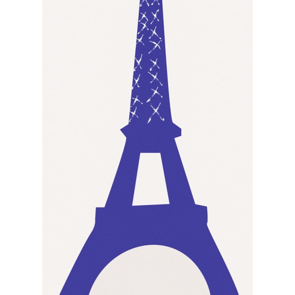 Eiffel Bleu MultiColor 70x100 cm