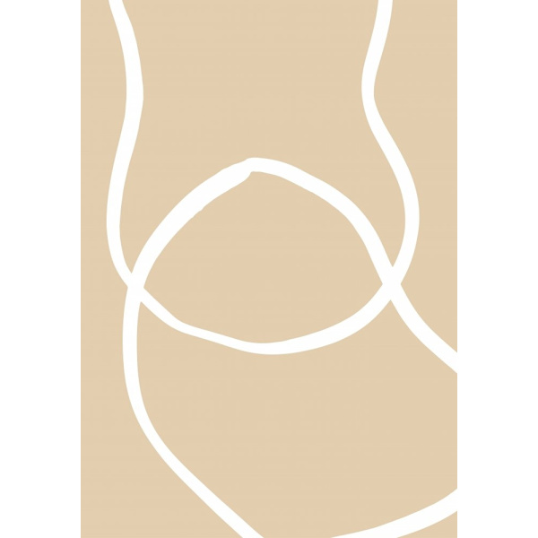 Beige Lines 04 MultiColor 50x70 cm