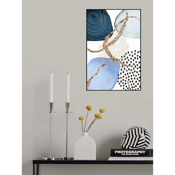 Aesthetic Blues-2 MultiColor 50x70 cm