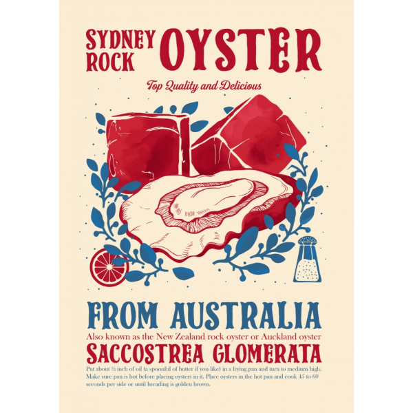 Oyster Kitchen Decor MultiColor 30x40 cm